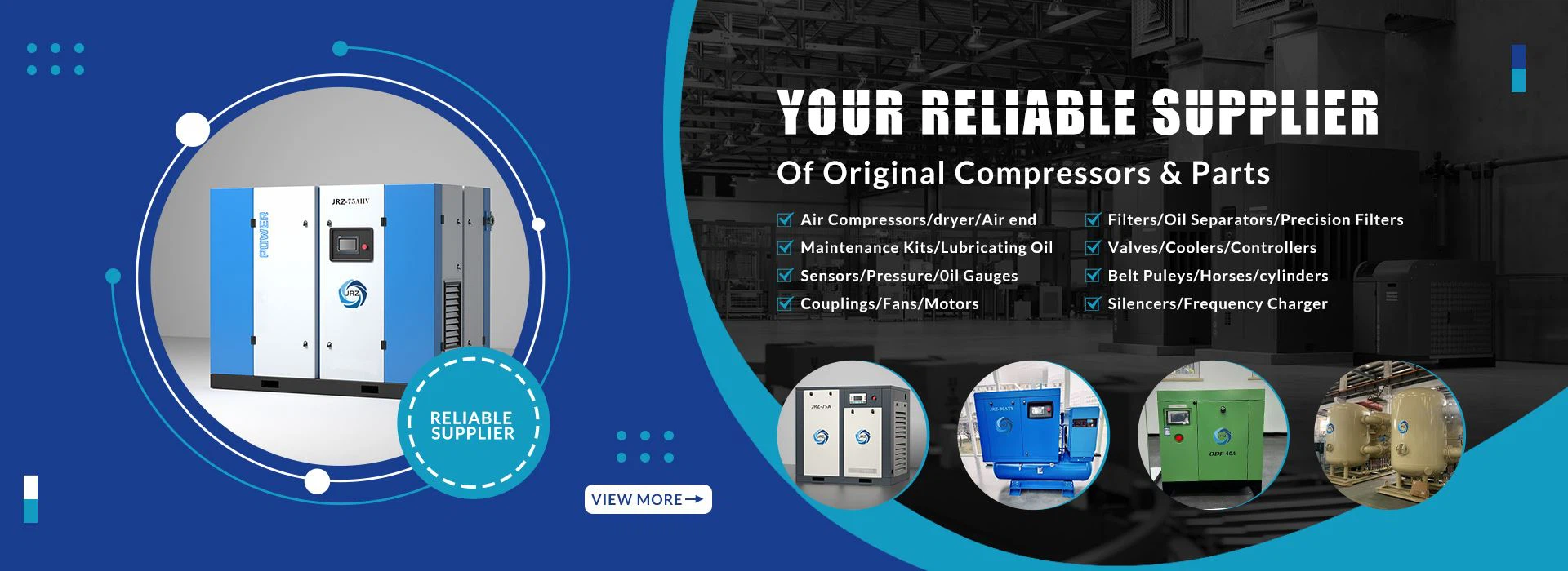 your beliable supplier of original compressors & parts